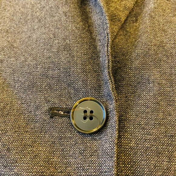 Ann Taylor Brown Single-Breasted Wool Blend Front Flap Pockets Blazer, Sz 10 - Picture 2 of 11